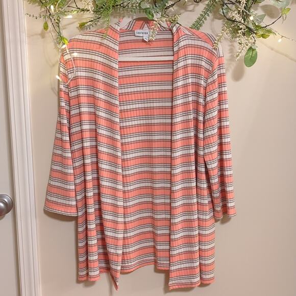 Southern Lady Striped Cardigan Sz Medium - Picture 1 of 5